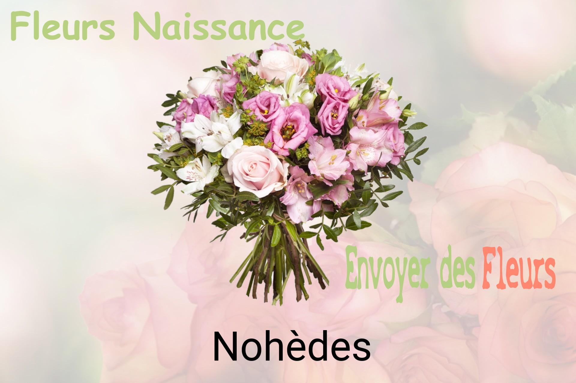 Bouquet de fleurs de naissance livré à Nohèdes